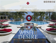 Tablet Screenshot of mansionsatacqualina.com